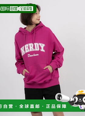 日本直邮NERDY 轮廓拱形标志连帽卫衣 [NE8621EU000800] 紫红色