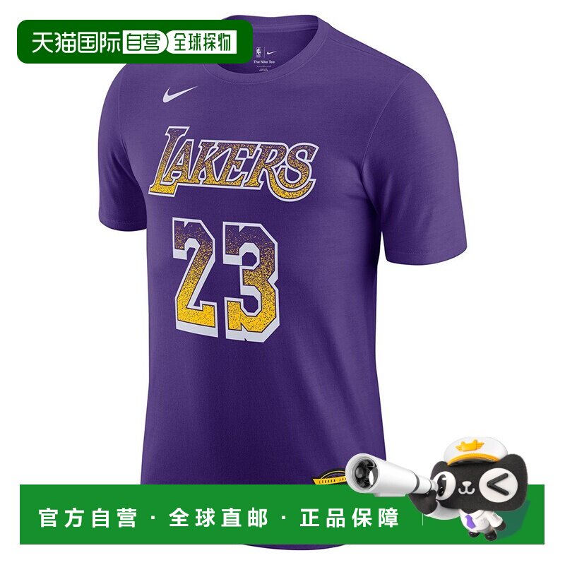 日本直邮Nike 耐克男子篮球服NBA洛杉矶湖人队精选短袖T恤25 HQ13图片