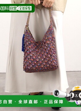 1h可退 日本直邮COOCO 女士金属感图案编织单肩包 2453112001