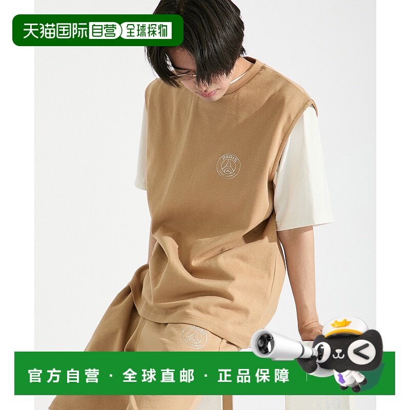 1h可退 日本直邮Paris Saint-Germain 男女同款金属标志无袖T恤 2