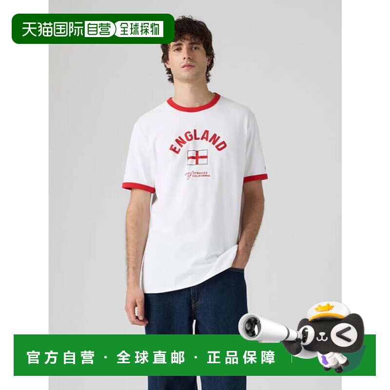 日本直邮LEVI'S 球衣 白色李维斯男装
