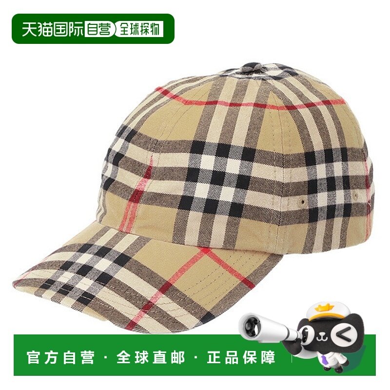 日本直邮BURBERRY “ARCHIVE BASEBALL / 格纹棉质棒球帽”卡车司