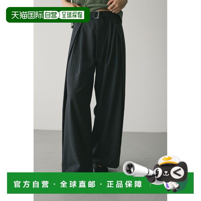 1h可退 日本直邮STYLEMIXER 女士高设计感侧边系带阔腿裤 500IAT3