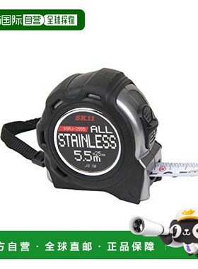 【日本直邮】Sk11藤原产业 卷尺不锈钢5.5m25mmJIS1级橡胶壳SSRJ-