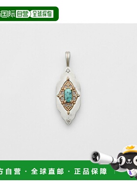 日本直邮日潮 agete阿卡朵 (12月诞生石)银色绿松石吊坠