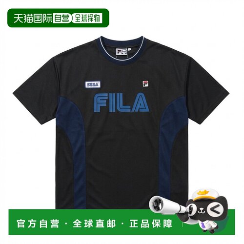 日本直邮CE6SAU702 短袖T恤 黑色/卡其色 男女通用斐乐