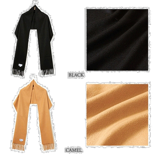 日本直邮Johnstons约翰斯顿秋冬女士披肩围巾羊绒素色WA000057