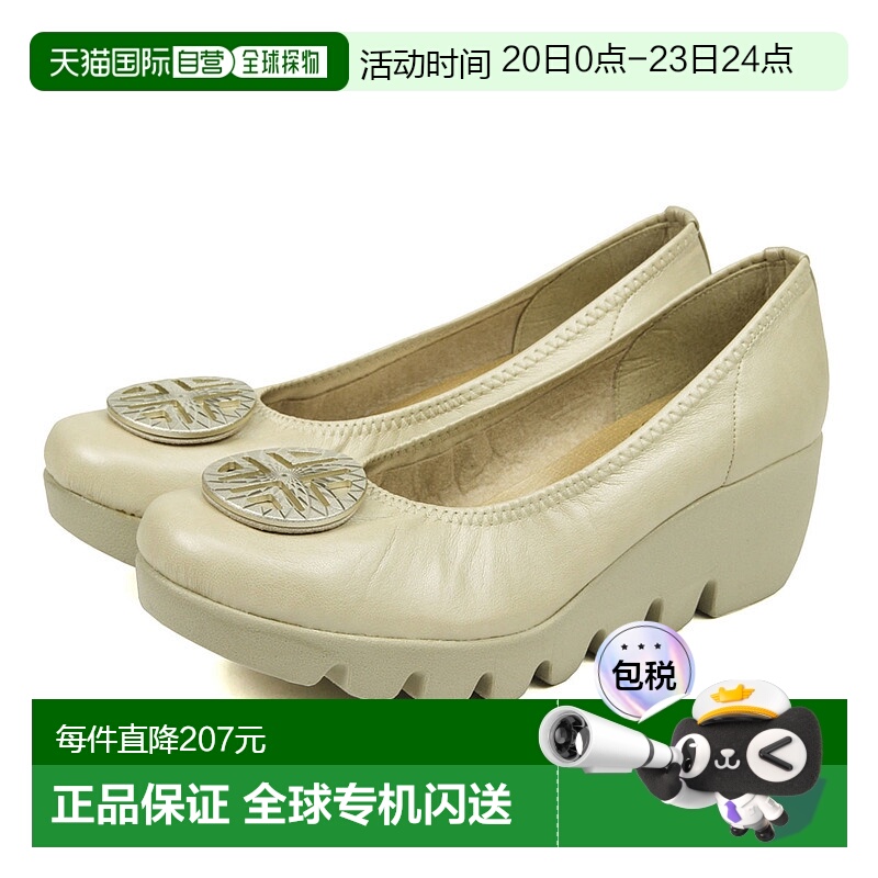 日本直邮FIRST CONTACT高跟鞋坡跟鞋底时尚休闲女士鞋跟6CM 39001