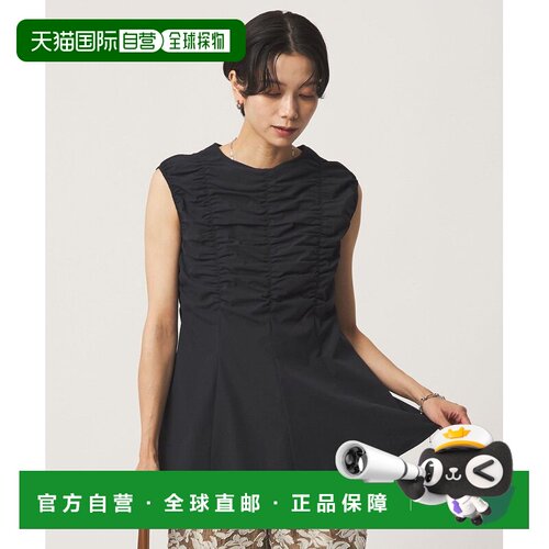 UNITED ARROWS green label relaxing 雪纺褶皱上衣夏装