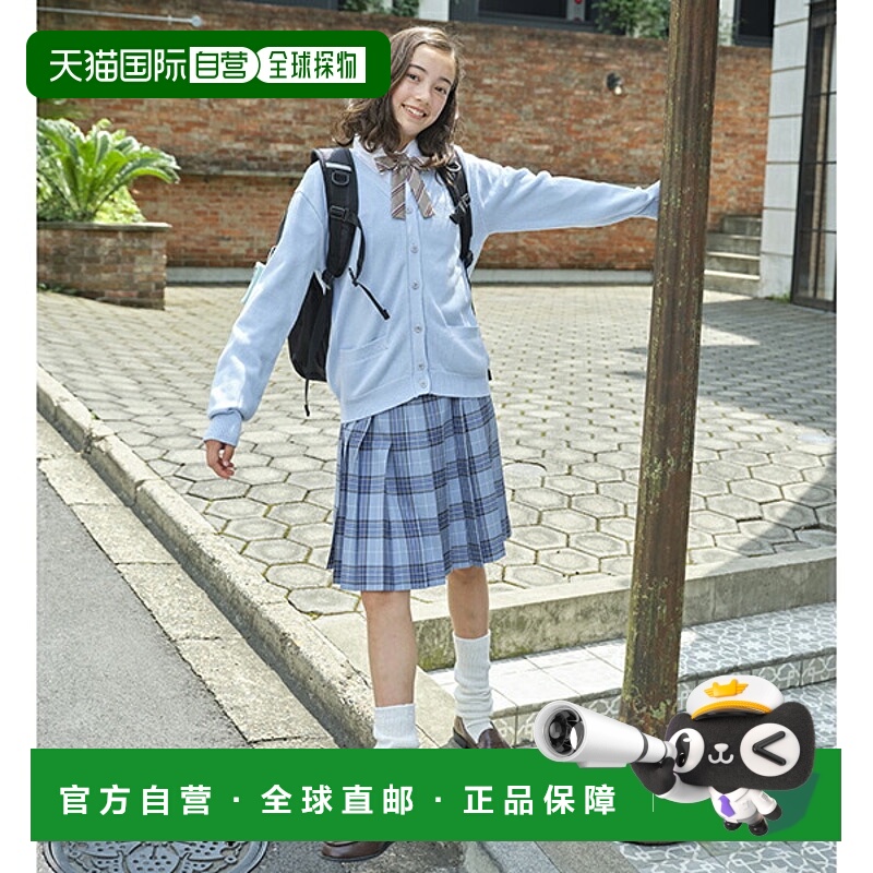 日本直邮Pom Ponette Junior *52cm 长度 24 格纹褶裙