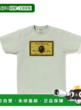 日本直邮A BATHING APE SS24 WEB STORE系列 字母数字猿头印花圆T