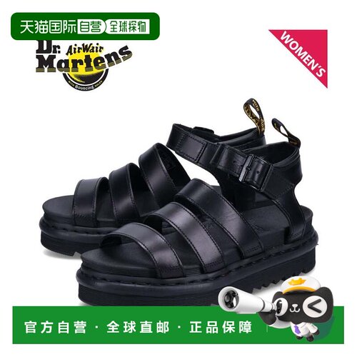 日本直邮Dr.Martens 凉鞋 BLAIRE STRAP SANDALS 黑色 24191001