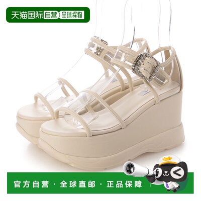 日本直邮EVOL 串珠腰带凉鞋 IY5697（透明）- 尺码 XS-LL厚底