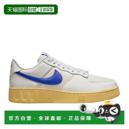 日本直邮Nike Air Force 1 皮革 低帮 板鞋 蓝白 男款耐克