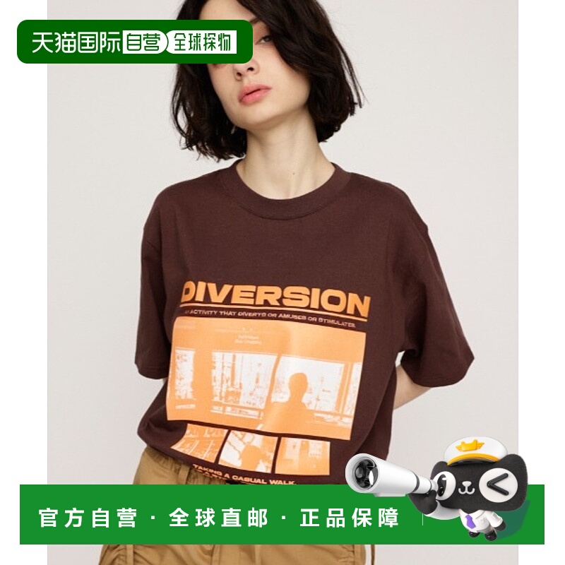 1h可退 日本直邮SLY 女士照片印花宽松T恤 030ISA904971新款女装