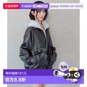 仿皮宽松短外套 1h可退 半高领双 OLIVE 女装 日本直邮OLIVE des