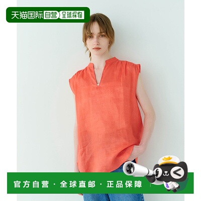 1h可退 日本直邮N.O.R.C 女装 亚麻宽松廓形吊带背心式上衣 68532