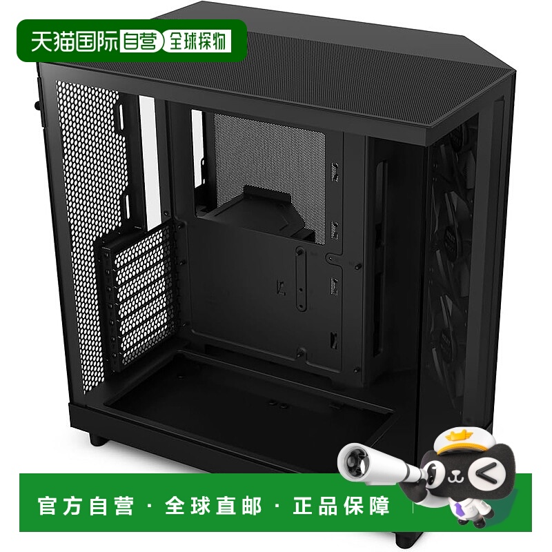 【日本直邮】Nzxt恩杰 主机壳H6 Flow 黑 中塔CC-H61FB-01 CS8789