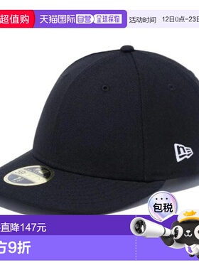 日本直邮NEW ERA 59FIFTY基础款帽 白色旗帜黑色款 14524650 棒球