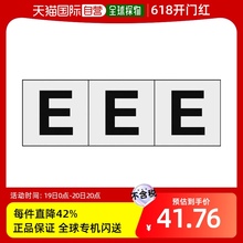 日本直邮日本直购TRUSCO字母贴纸30×30 黑色文字3片T 透明底