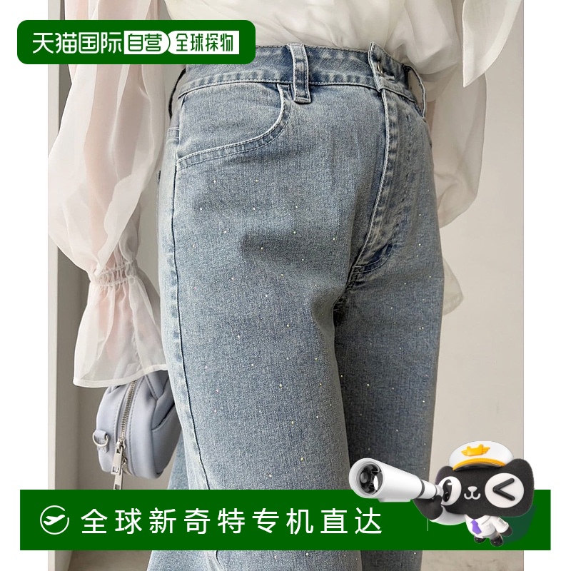 1h可退 日本直邮NICE CLAUP 女士高腰宽松直筒牛仔裤 0151020050