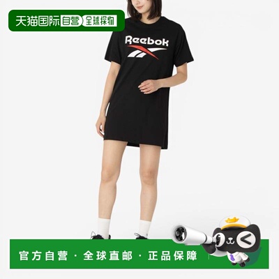 日本直邮2-COLOR LOGO OVERSIZED T-SHIRT DRESS 连衣裙 黑色运动