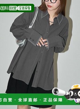 1h可退 日本直邮PUBLUX 女装 宽松 透明材质拼接 沸石衬衫 320022