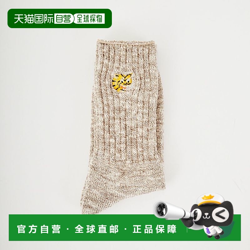1h可退 日本直邮ROSTER SOX 女装 B TIGER 虎福刺绣中筒袜 RS-463