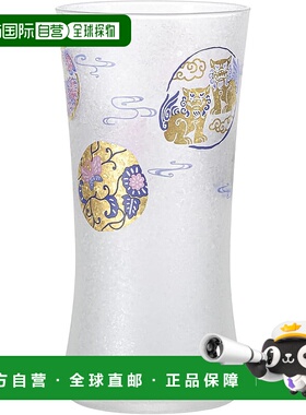 【日本直邮】ADERIA 琉球丸纹啤酒杯345ml 薄口礼盒 6851