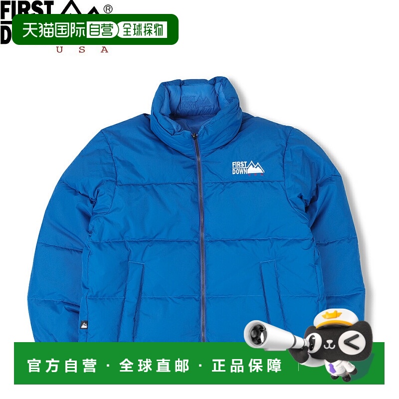 日本直邮FIRST DOWN 泡泡短羽绒服 男女通用外套 蓝色 F742040-70