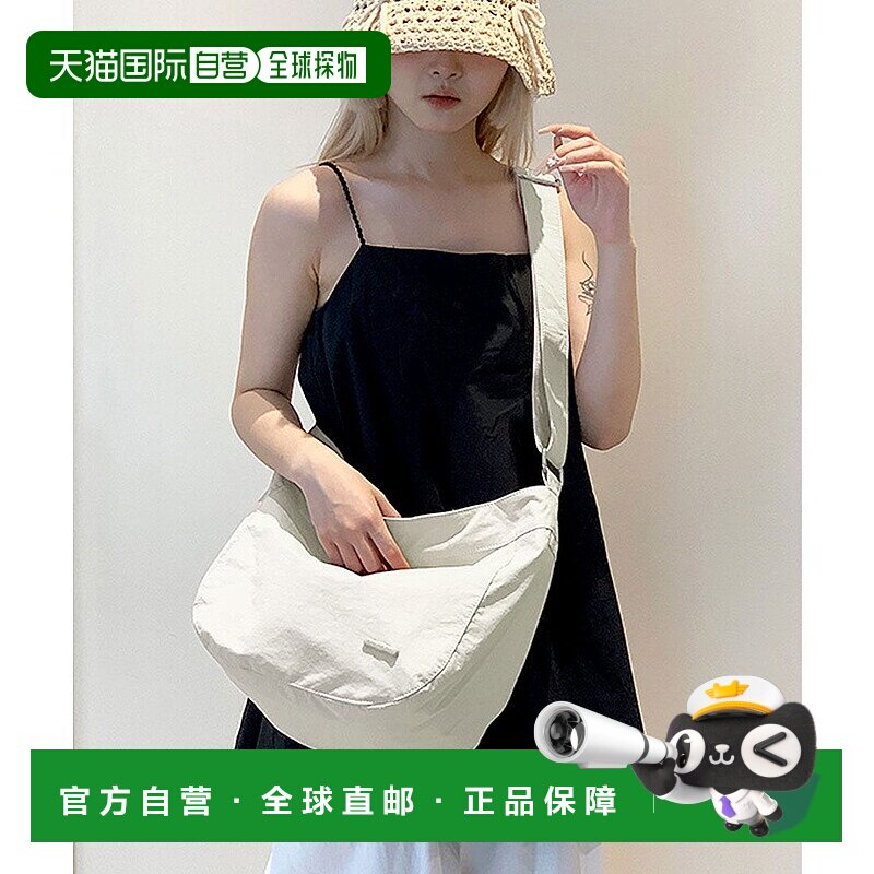 日本直邮florge 可收纳A4尺寸轻便尼龙纯色单肩防水包 FL8218AW01