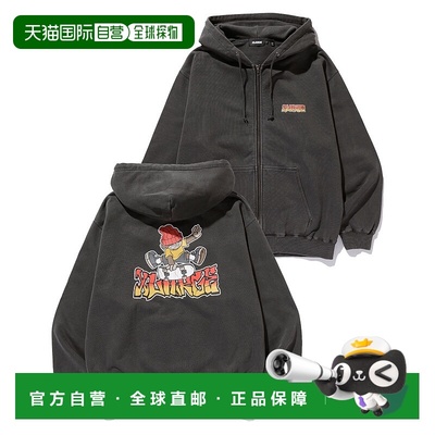 1h可退 日本直邮XLARGE 男女同款 pigment染色拉链连帽卫衣 10125