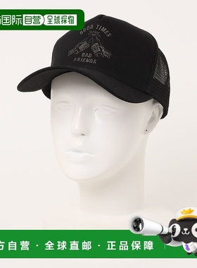 1h可退 日本直邮LURKING CLASS 男女同款黑色刺绣LOGO网眼帽  ST2