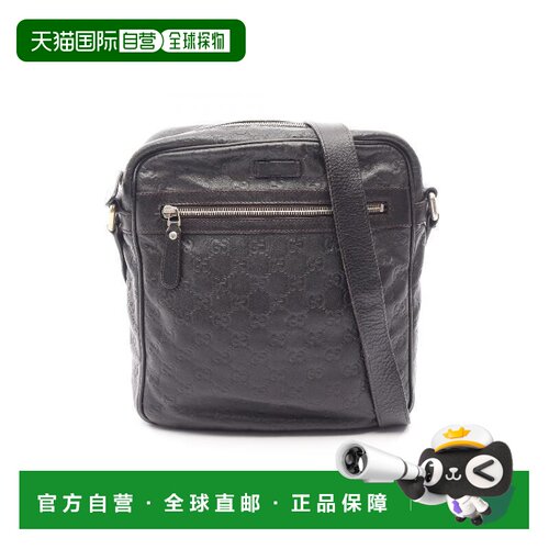 日本直邮中古Gucci古驰女包B级9新gucci sima古驰印花牛皮斜挎包