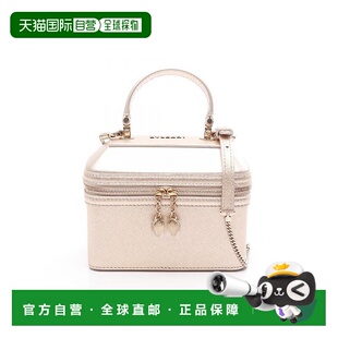日本直邮中古Bvlgari宝格丽女包A级95新vanity bag化妆包漆皮斜挎