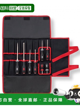 【日本直邮】TONE 动力握柄螺丝刀套装 PGD8 黑色 共8件套