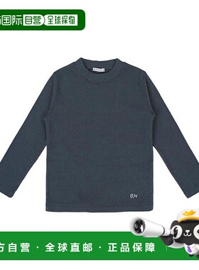 1h可退 日本直邮BIENABIEN 儿童 棉 柔软伸缩 长袖T恤 下摆刺绣 1