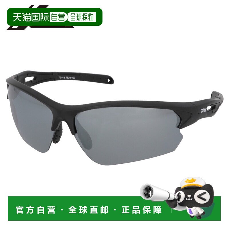 日本直邮XOOX 偏光太阳镜半框I 型灰色/浅银色镜面镜片