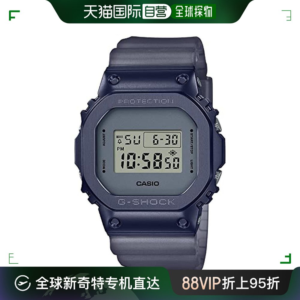 【日本直邮】G Shock卡西欧手表男款金属壳运动表蓝色GM-5600MF-封面