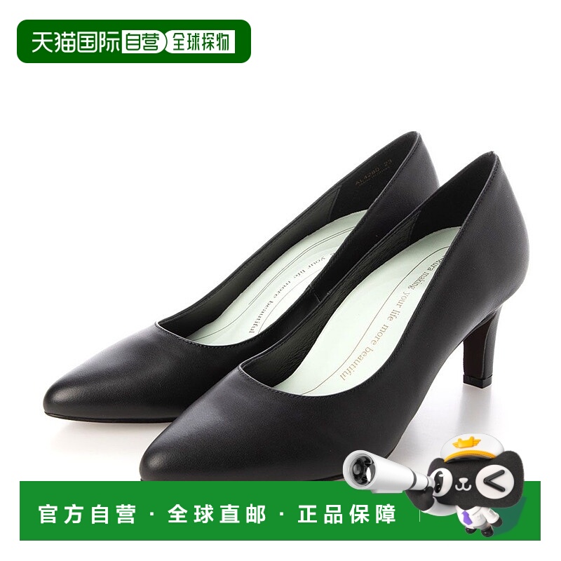 【日本直邮】AKAKURA　女士　浅口女鞋高跟鞋单鞋一脚蹬