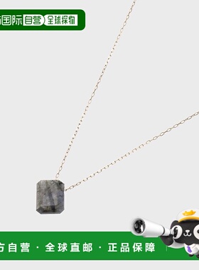 日潮跑腿COCOSHNIK K10 彩色宝石（拉长石）倾斜项链 405-36091