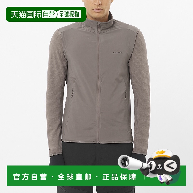 日本直邮SALOMON ESSENTIAL LIGHTWARM HYBRID 男士全拉链中层夹