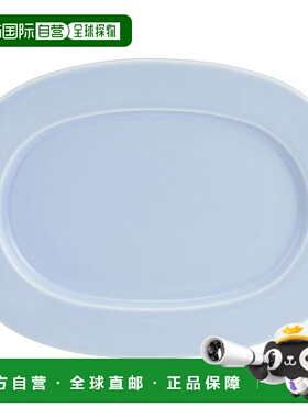 【日本直邮】西海陶器波佐见烧“精华”椭圆形侧盘 BU 20cm 19630