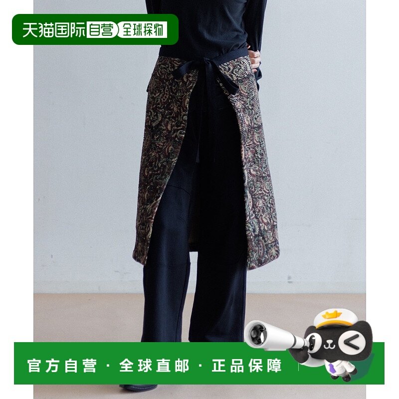 1h可退 日本直邮LEIN 女装 全棉刺子拼布印花裹身半裙 AL52251001