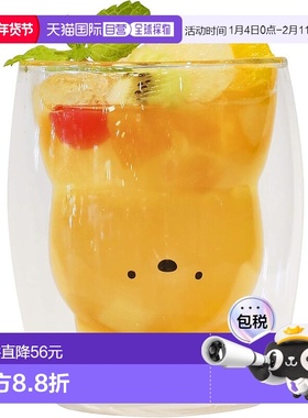 CB JAPAN 耐热玻璃杯 270ml 小狗 UCA家用办公室直饮杯可爱