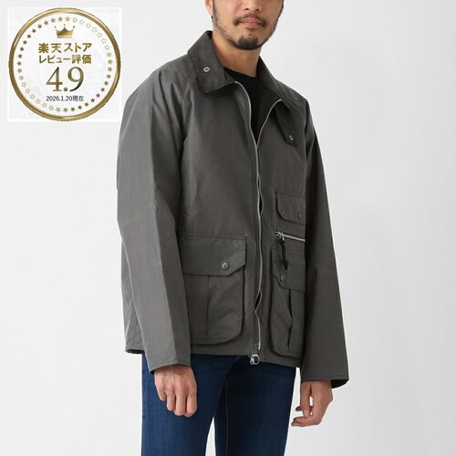 日本直邮Barbour 蜡棉夹克灰色男士mwx2536gy71沥青色RE-ENGINEER