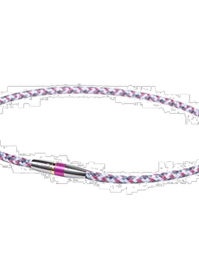 【日本直邮】phiten法藤项链项圈粉色编织磁吸式复古简约百搭休闲