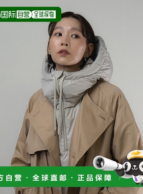 1h可退 日本直邮KWD 女装连帽羽绒马甲 绿色再生羽毛填充 KWD5GDT