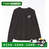 日本直邮MICA&DEAL 女装 胸前及后幅印花长袖 1h可退 T恤 圆弧下摆