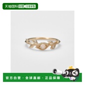 日本直邮日潮 agete 阿卡朵K5蛋白石／钻石尾戒小拇指戒指